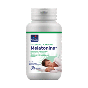 Boîte de Vitalis Melatonina sur fond blanc
