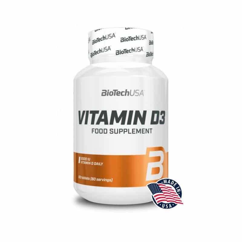 Vitamine D3 2000 IU BioTech USA – Complément alimentaire